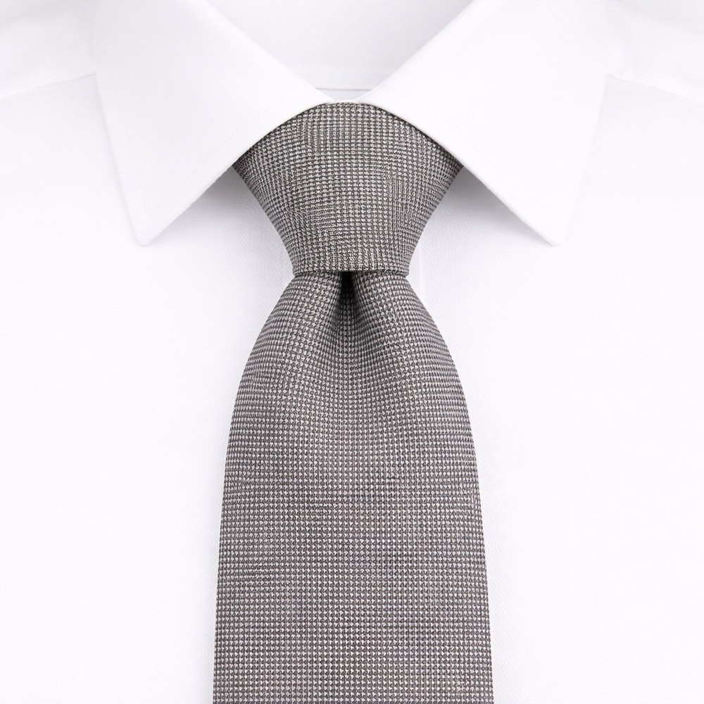 J. Lindeberg Necktie Mens Beige Micro Dot Silk Classic‎ Designer Tie
